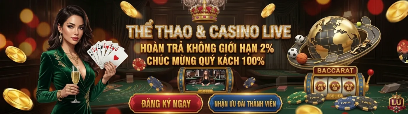 IWIN68 CLUB Casino Live hoàn trả 2%